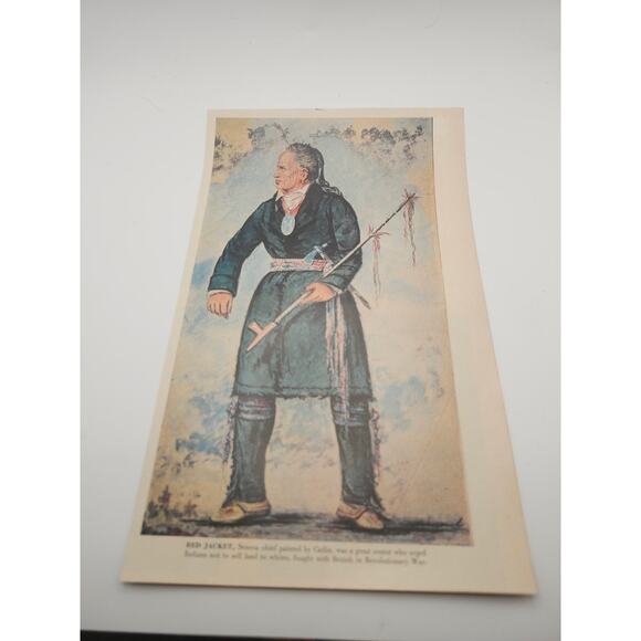 Print Red Jacket by George Catlin Seneca Chief Native American Wall Art 11x7 - Picture 7 of 8